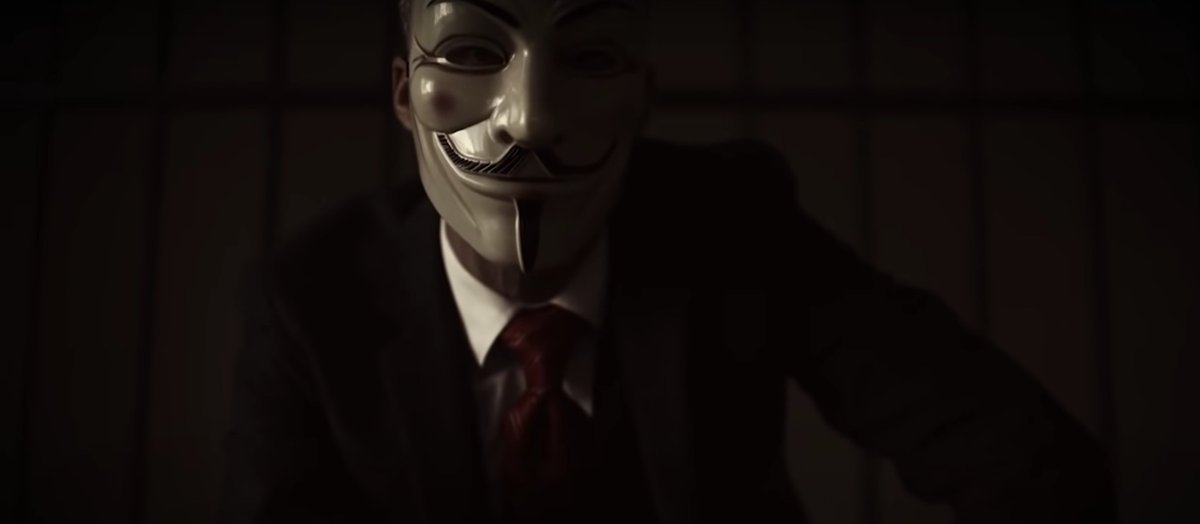 Did you know that Trump tweeted out a video with the image below in it just 24 hours after telling his followers to come to DC for a "wild protest" at the Capitol?This is a Guy Fawkes mask. Fawkes was a terrorist who sought to kill every member of Britain's version of Congress.