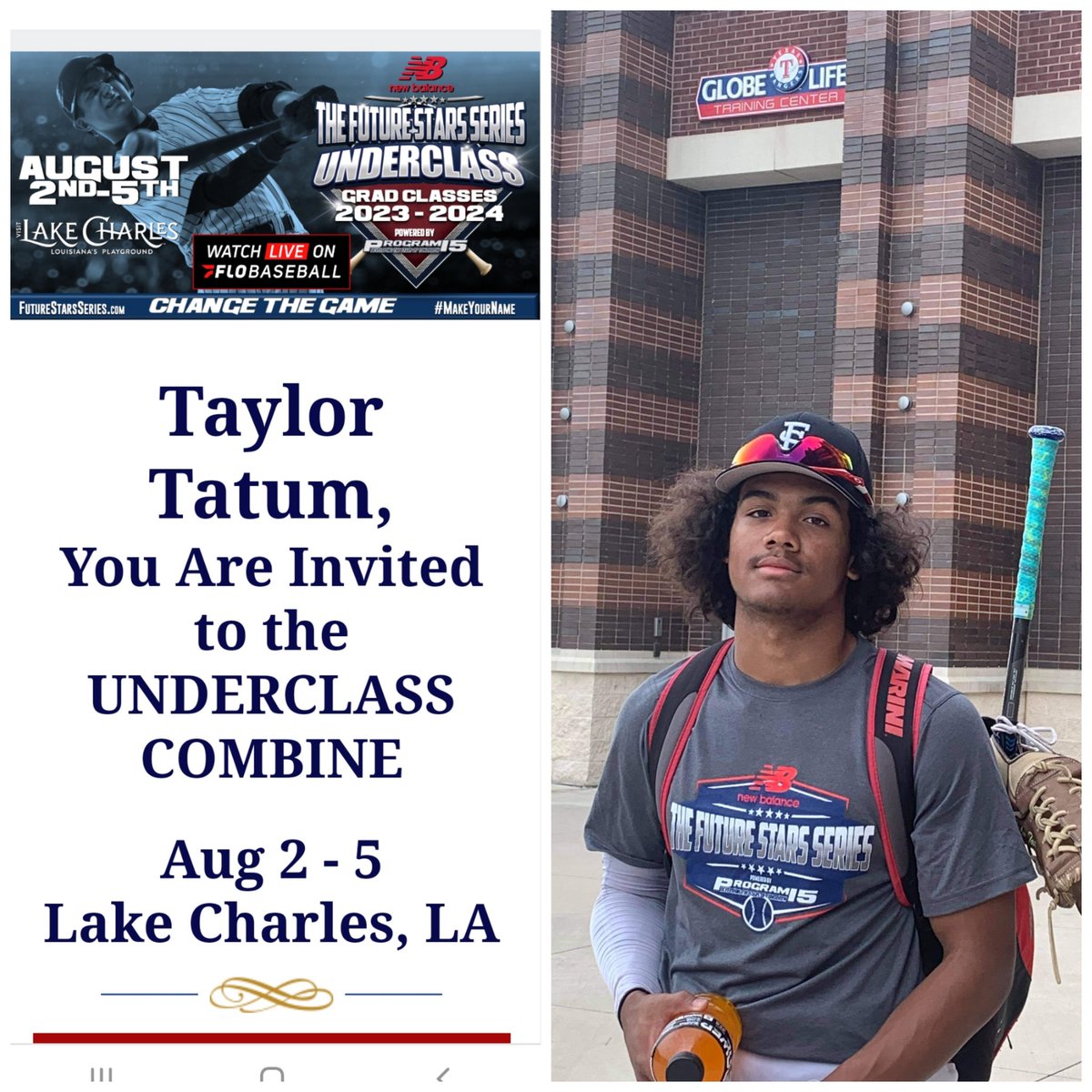Blessed to be invited to the New Balance Future Stars Series Underclass Combine <a href="/ftrstarsseries/">New Balance 𝗙𝘂𝘁𝘂𝗿𝗲 𝗦𝘁𝗮𝗿𝘀 𝗦𝗲𝗿𝗶𝗲𝘀</a> <a href="/NB_Baseball/">New Balance Baseball</a> <a href="/P15Sports/">𝗣𝗿𝗼𝗴𝗿𝗮𝗺 𝟭𝟱 Sports</a> <a href="/_JeremyBooth/">Jeremy Booth</a> <a href="/chriscapozzi5/">Chris Capozzi</a> <a href="/PMahomes/">Pat Mahomes Sr.</a> B&amp;M Ballers 💪🏾⚾️
