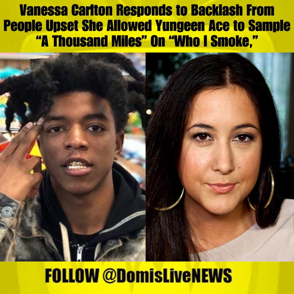 Vanessa Carlton Responds to Backlash From People Upset She Allowed Yungeen Ace...