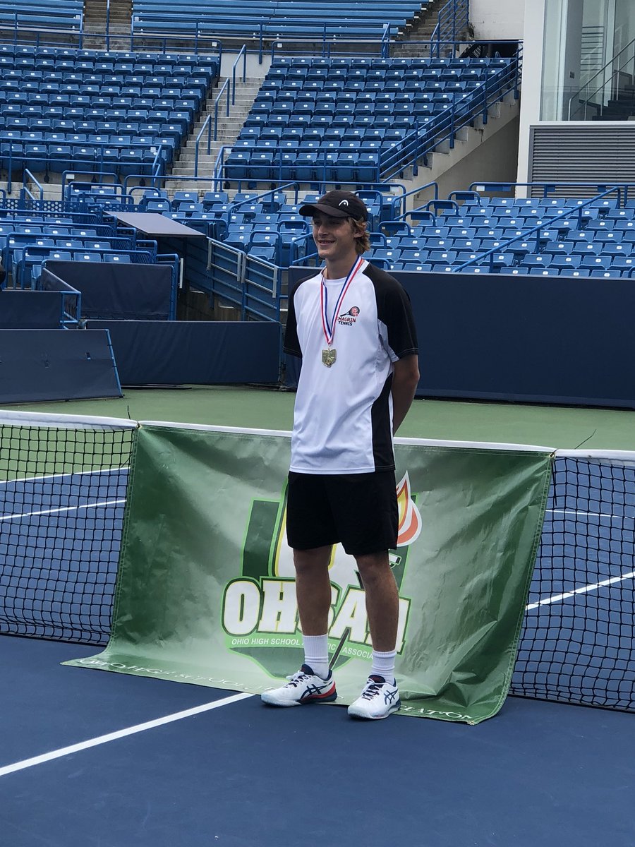 Congratulations to Andrew Zimcosky, Chagrin Falls junior on winning the #OHSAA Boys Tennis Division II Singles State Championship! 🎾 <a href="/ChagrinAD/">Chagrin Athletics</a>