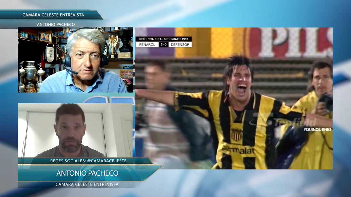 Hoy a las 20.30 en <a href="/VTVuruguay/">VTV Uruguay</a> reiteramos #CámaraCelesteEntrevista con el TONY PACHECO.
Imperdible repaso de VIda y Obra del crack aurinegro.
No importa donde se encuentren, a los cracks uruguayos los vamos a buscar y abrimos nuestro archivo para homenajearlos.