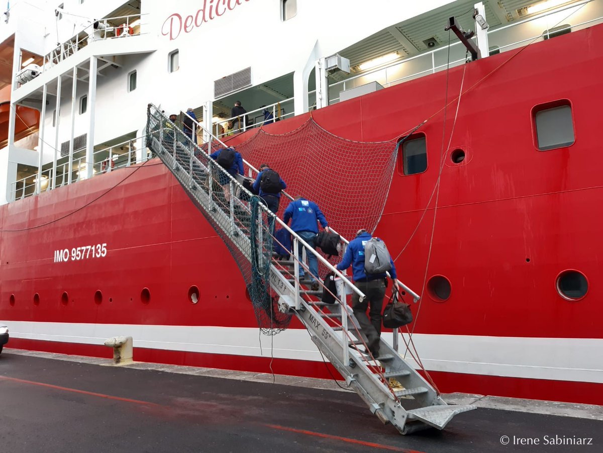 GoughIsland's tweet image. Bon voyage &amp;amp; Bonne chance to our Gough-bound baiting team! As they follow the setting sun across the ocean, we want to say a huge THANK YOU to our partners, funders, supporters, advisers, contractors &amp;amp; suppliers for helping us get to this momentous point!  #conservationoptimism