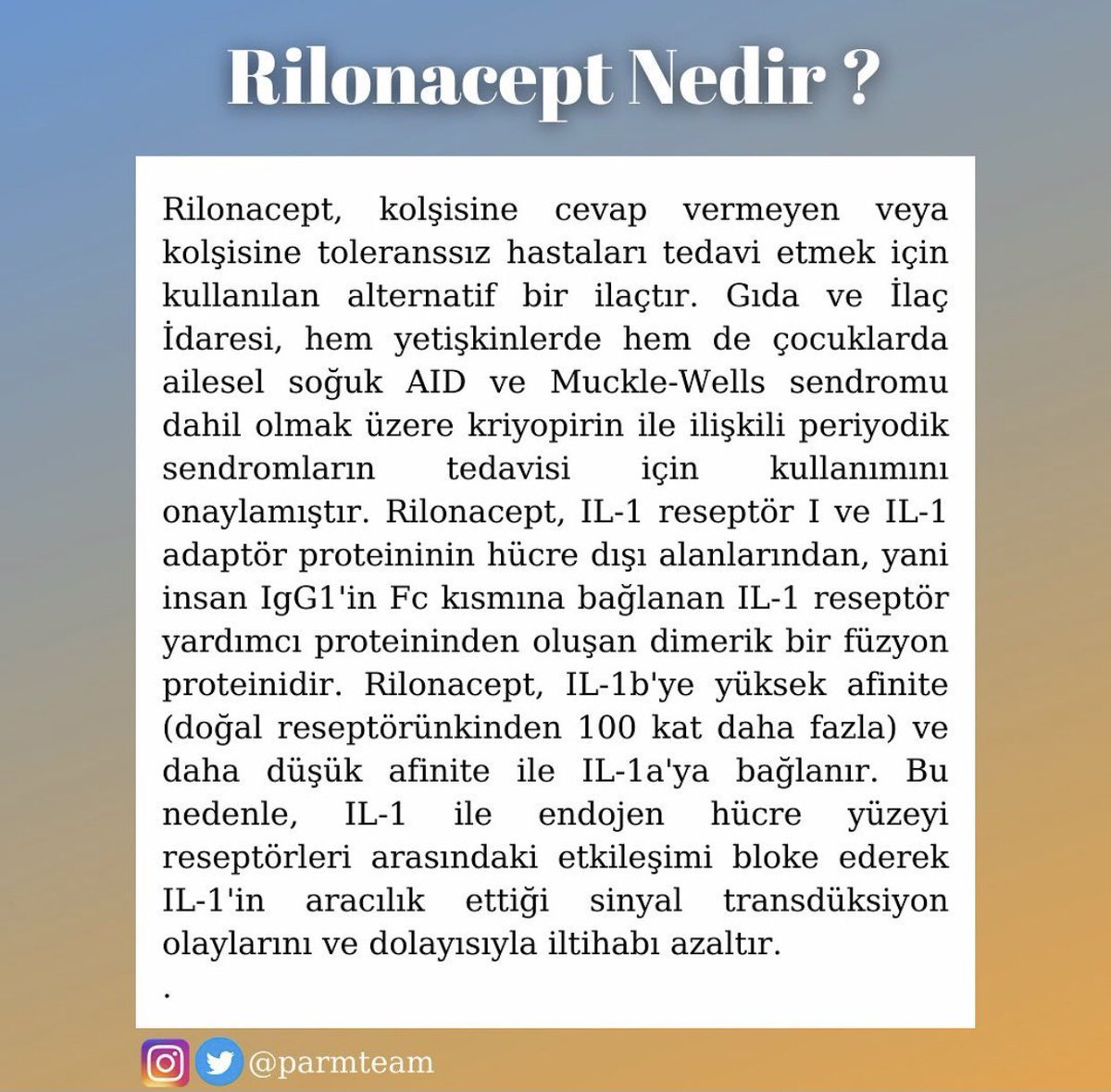 ParmTeam's tweet photo. FMF’e kullanılan diğer ilaçlar 👇🏻

@fmfgrubu
@befemder
@CihanTastan_PhD
@RaDiChallenge https://t.co/DoRMSSe77N