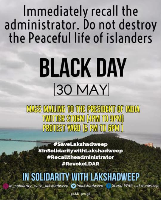 SheharaliM's tweet photo. #SaveLakshadweep https://t.co/YBzKgoiEZY