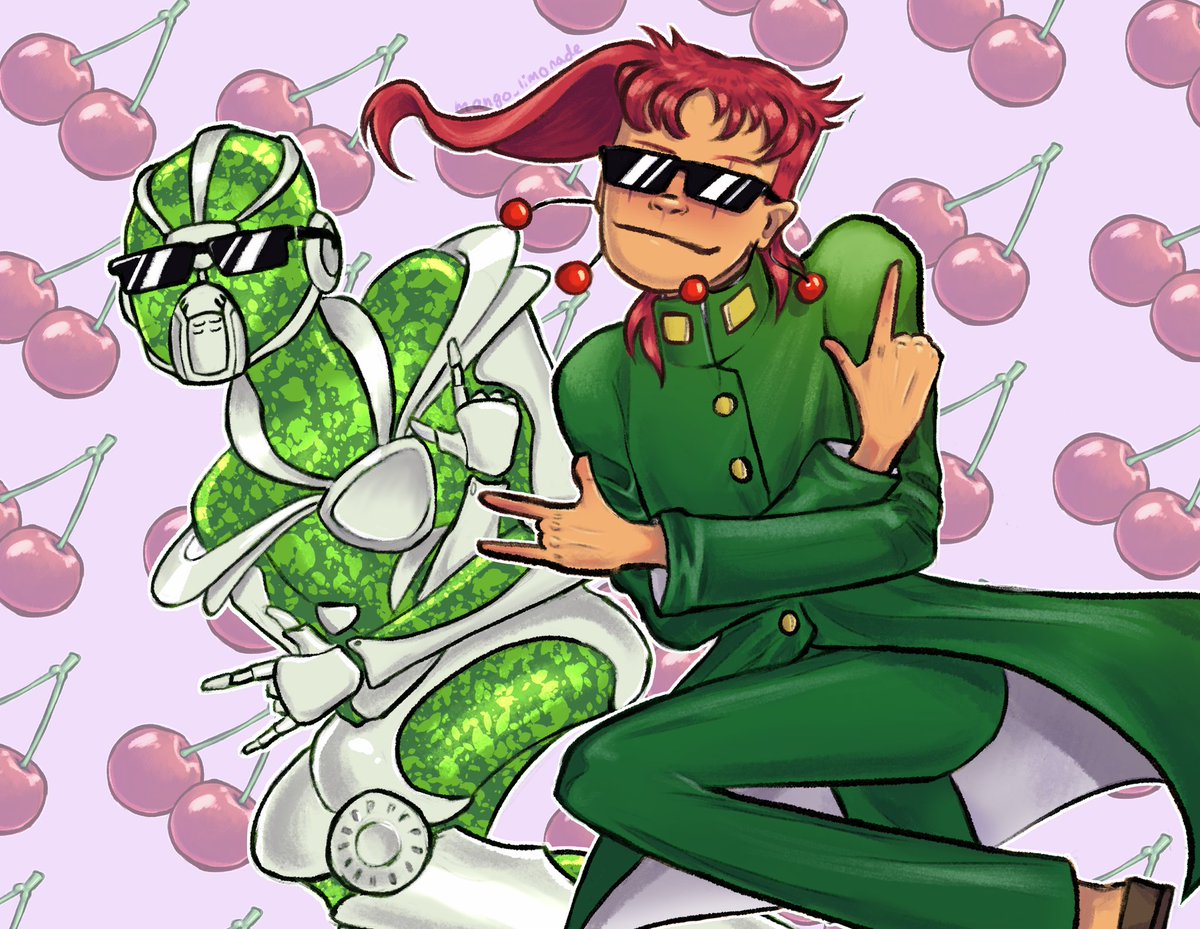 uranstaub's tweet photo. funny cherry man😎🍒 #jjba #kakyoinnoriaki https://t.co/U2x0J62CiX