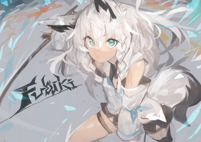 #絵フブキ 
白上フブキ 