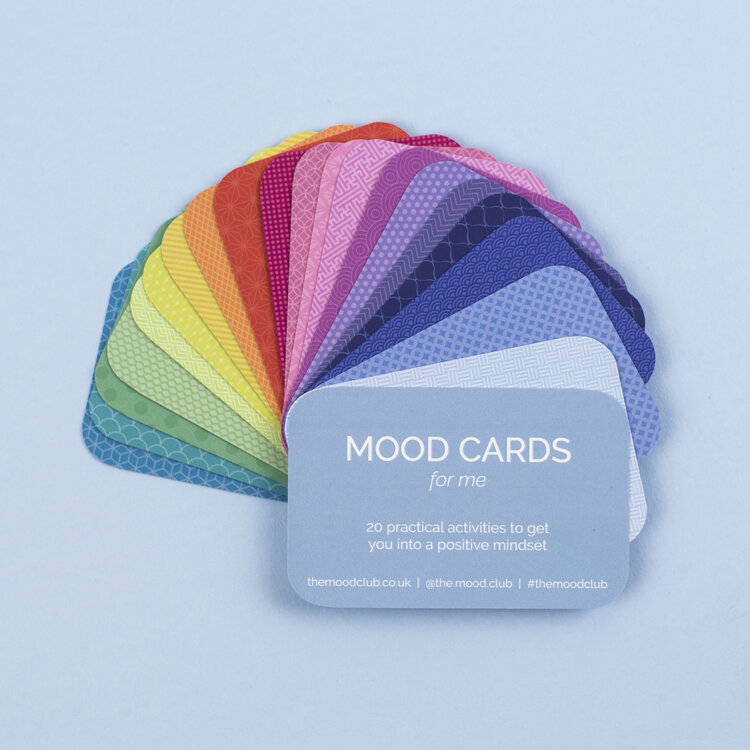 AnxietyUK's tweet photo. Mood Cards-for me inspire you to take some time for yourself and #empower you to embrace new habits to boost your #mood and improve your #wellbeing. Get yours here:- https://t.co/WfPPSYwSxV https://t.co/CfE5iOUALj