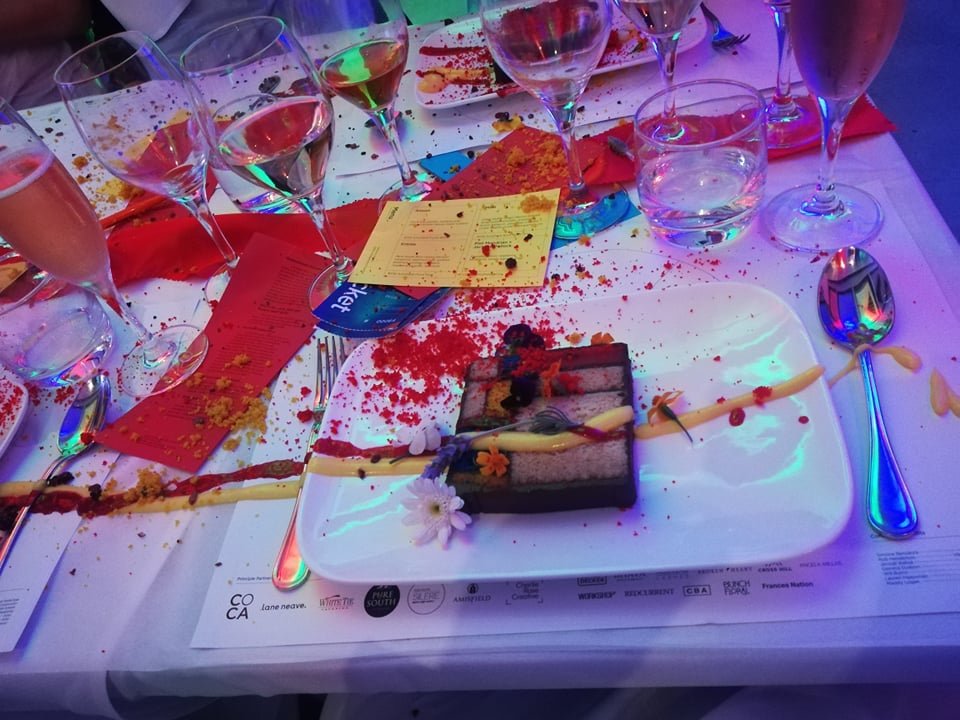 VeerOffTrack's tweet image. Such a privilege to be representing @UCNZ with @susierstevens at Toi Moroki | CoCA last night for their annual fundraiser - the relationship between these two institutions is as beautiful as the dessert and not nearly as messy! Thank you for having the #KnowledgeCommons there