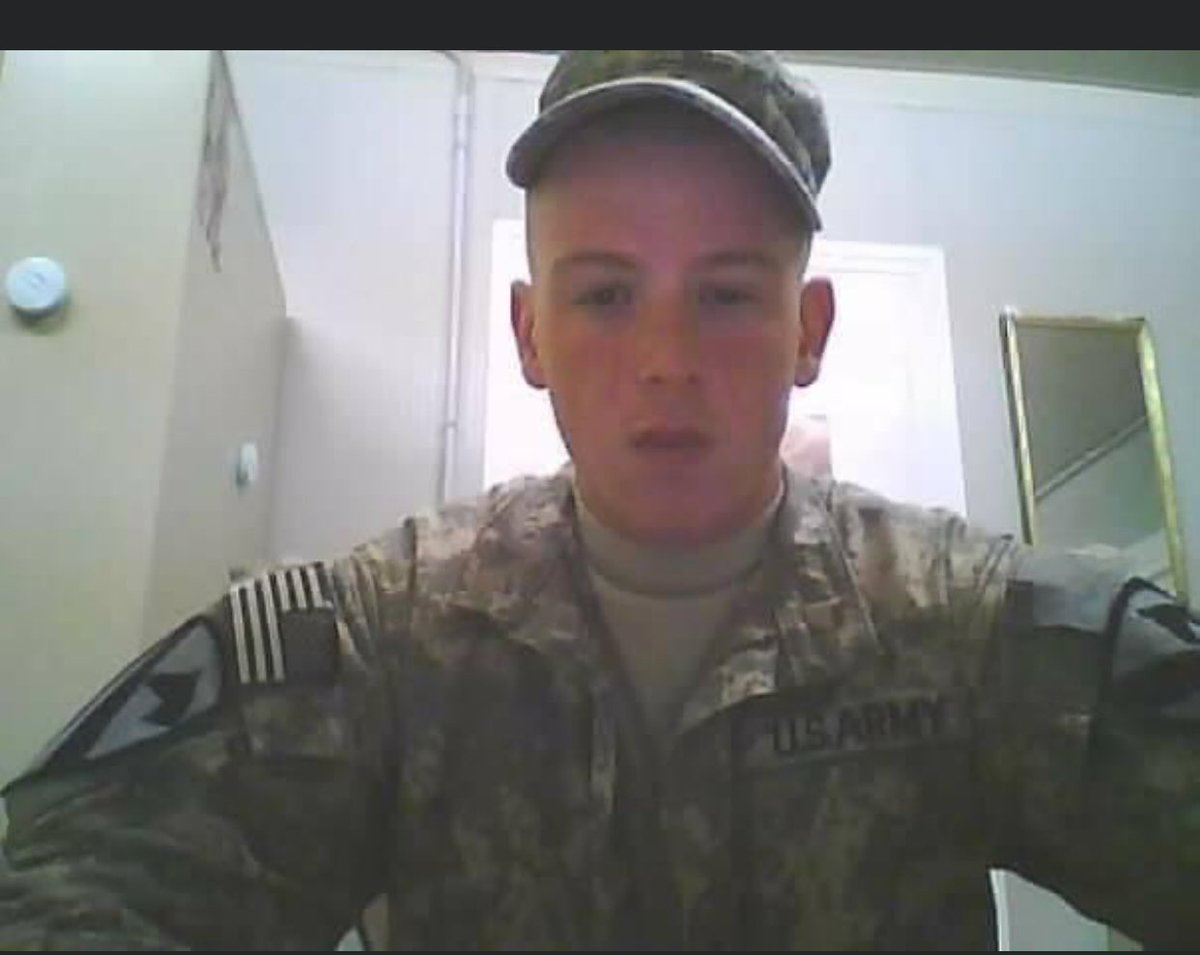 My boy in Iraq. 18 years old..he loved this country so much... now he’ll be forever 32 years old. Rip shayne andrew