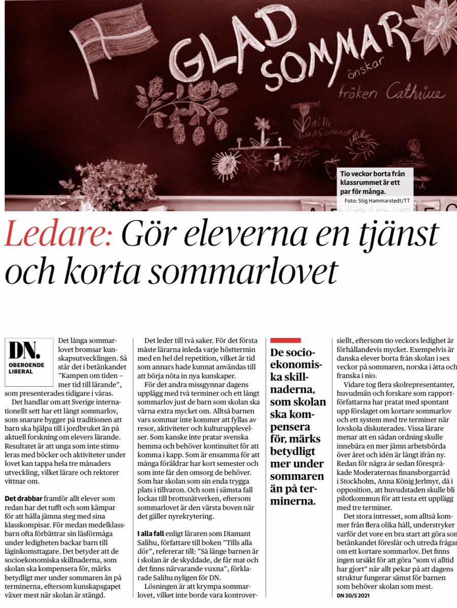 Innan vi ens funderar på detta ska vi räkna på vad luftkonditionering i svenska skolor skulle kosta. Skolor idag är inte byggda för verksamhet på somrarna. #skolverket #skolutveckling