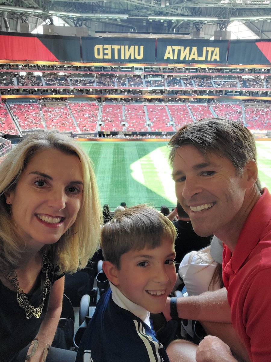 stratlake's tweet photo. Fun times in Hotlanta (and a little inspiration for the soccer stud) ⚽️❤#ATLUTD https://t.co/8AI9ds3vnH