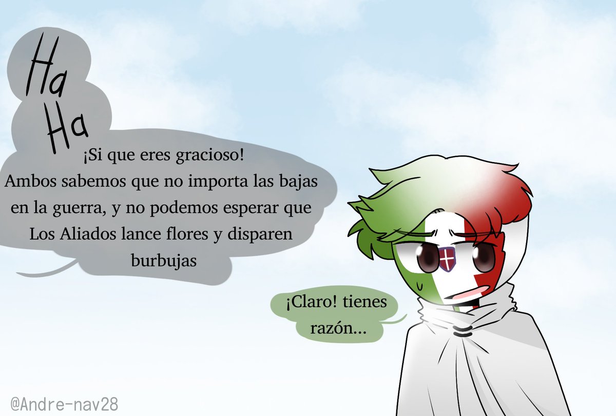 AndreNav281's tweet photo. 💀Sólo una historia más💀
Capítulo 7 parte 2/2

#CountryHumans #countryhumansjapan #countryhumansitalia https://t.co/5Nysw8Iuy8