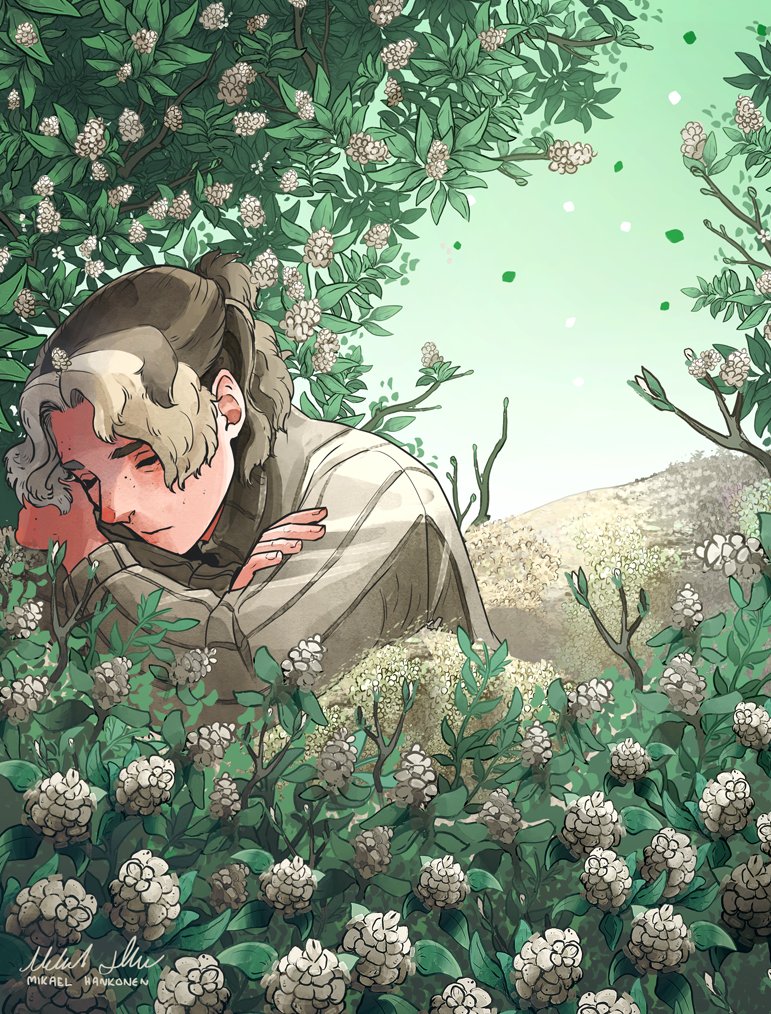 MikaelHankonen's tweet photo. Slumber in Blossoms 🌸 #nature #drawing https://t.co/emhFIyNOsu