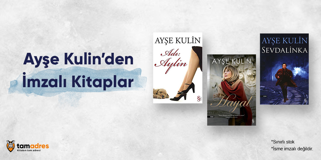 Ayşe Kulin'den imzalı kitaplar kitabın tamadres'inde seni bekliyor. 

Hemen incele: bit.ly/3vEakkA

#kitabıntamadresi <a href="/benaysekulin/">Ayşe Kulin</a> <a href="/EverestKitap/">Everest Yayınları</a>