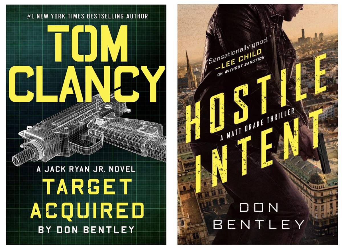 MllrChris's tweet photo. I asked @bentleydonb what 3 words describe his improvement as an author from #TheOutsideMan to #HostileIntent and he said “always push yourself” #MattDrake
His #TomClancy thriller
#TargetAquired drops June 8th and #HostileIntent drops in May ‘22! @BestThrillBooks #BTBreviewer https://t.co/Bke8CGcNWR