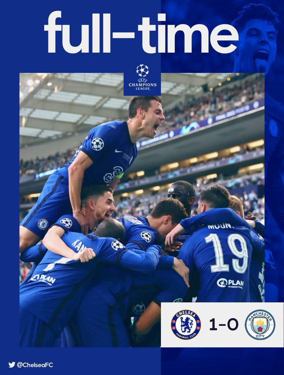 BusyCruiz's tweet photo. #BusyCruiz🚶 

Congratulations Chelsea, 2020/2021 UEFA Champions League winner

#Havertz #Tuchel #Mendy  #UCLFinal #ChampionsLeagueFinal Havertz Tuchel https://t.co/r1pSYDzSOt