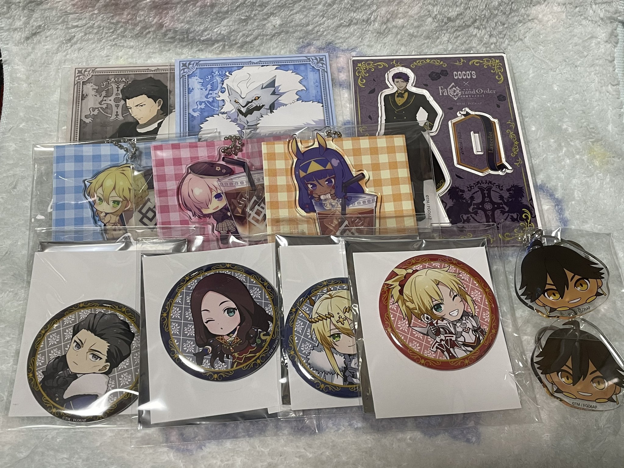 未影 取引用 交換 譲渡 Fate Grand Order Fgo キャメロット ココス もちころりん もちマス ローソン 特典 譲 立香 マシュ ダヴィンチ 獅子王 ガウェイン ランスロット モードレッド アグラヴェイン オジマンディアス ニトクリス 呪腕