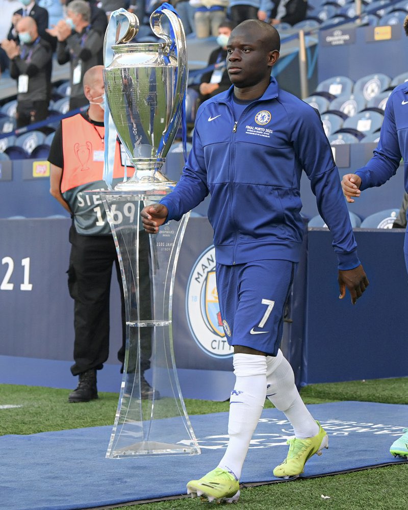 Footballtweet's tweet photo. N’Golo Kanté is the ultimate big-game player:

Semi-final 1st leg:
🥇 Man of the Match

Semi-final 1st leg:
🥇 Man of the Match

Final:
🥇 Man of the Match https://t.co/TPQRUpp6pe