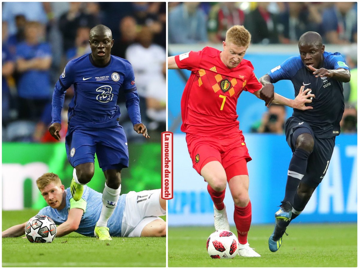 lamoucheduc0ach's tweet photo. Kevin de Bruyne serait peut-être champion du monde et champion d'Europe dans un monde où Ngolo Kanté n'existerait pas... https://t.co/5ekFuhdK5s