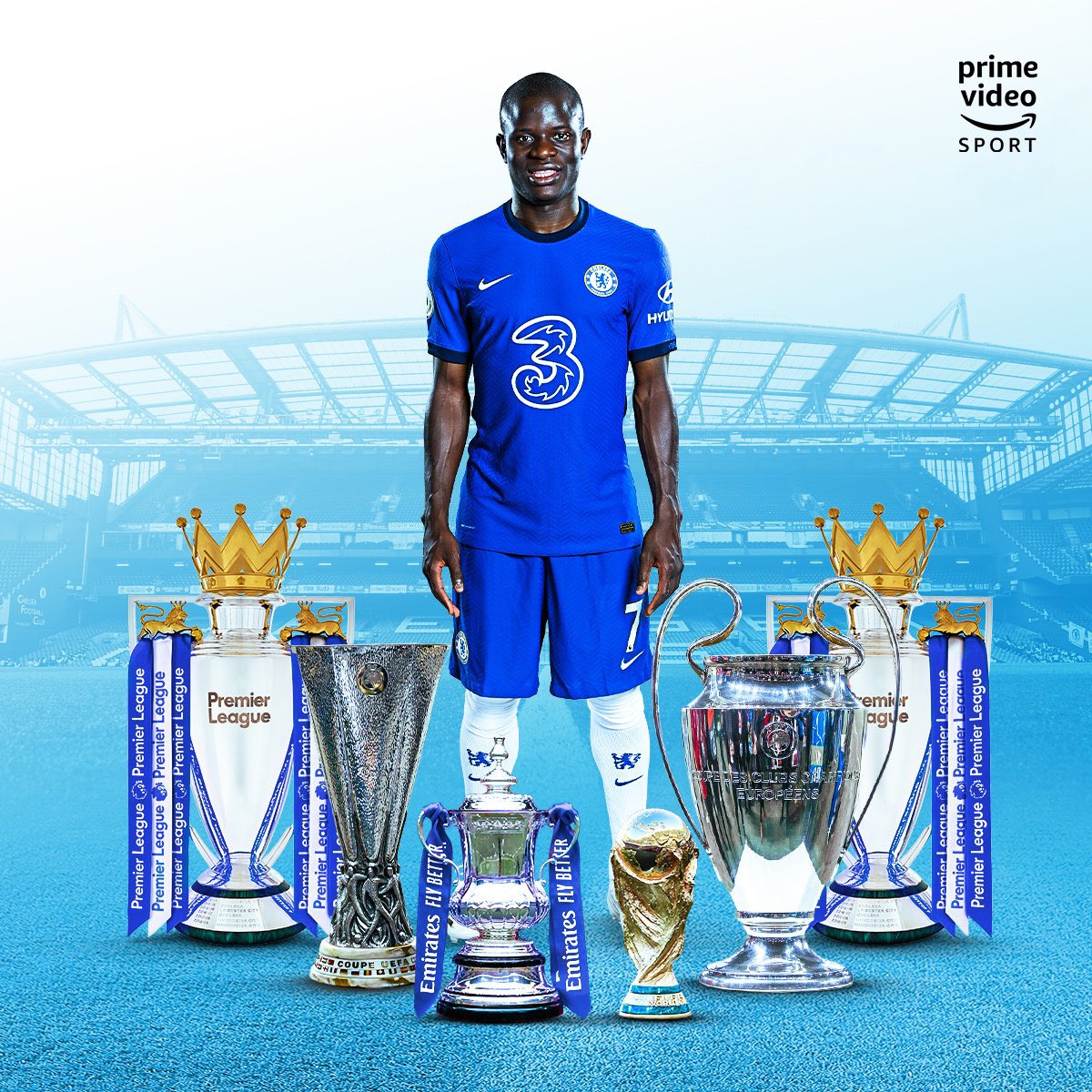 Footballogue's tweet photo. [#UCL] Le Palmarès de N’Golo Kanté 🔥 

LÉGENDE✨

(📸 @primevideosport) https://t.co/Ce5ZRxnw6W