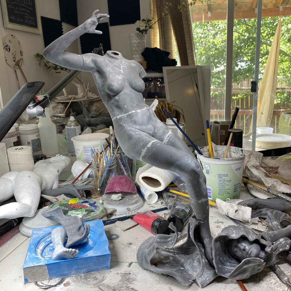 BienertEhren's tweet photo. Nyx in progress #mess #ugh #awkwardphase #wip #fineart #sculpture #nyx #nude #female https://t.co/SVdkOzL6lP