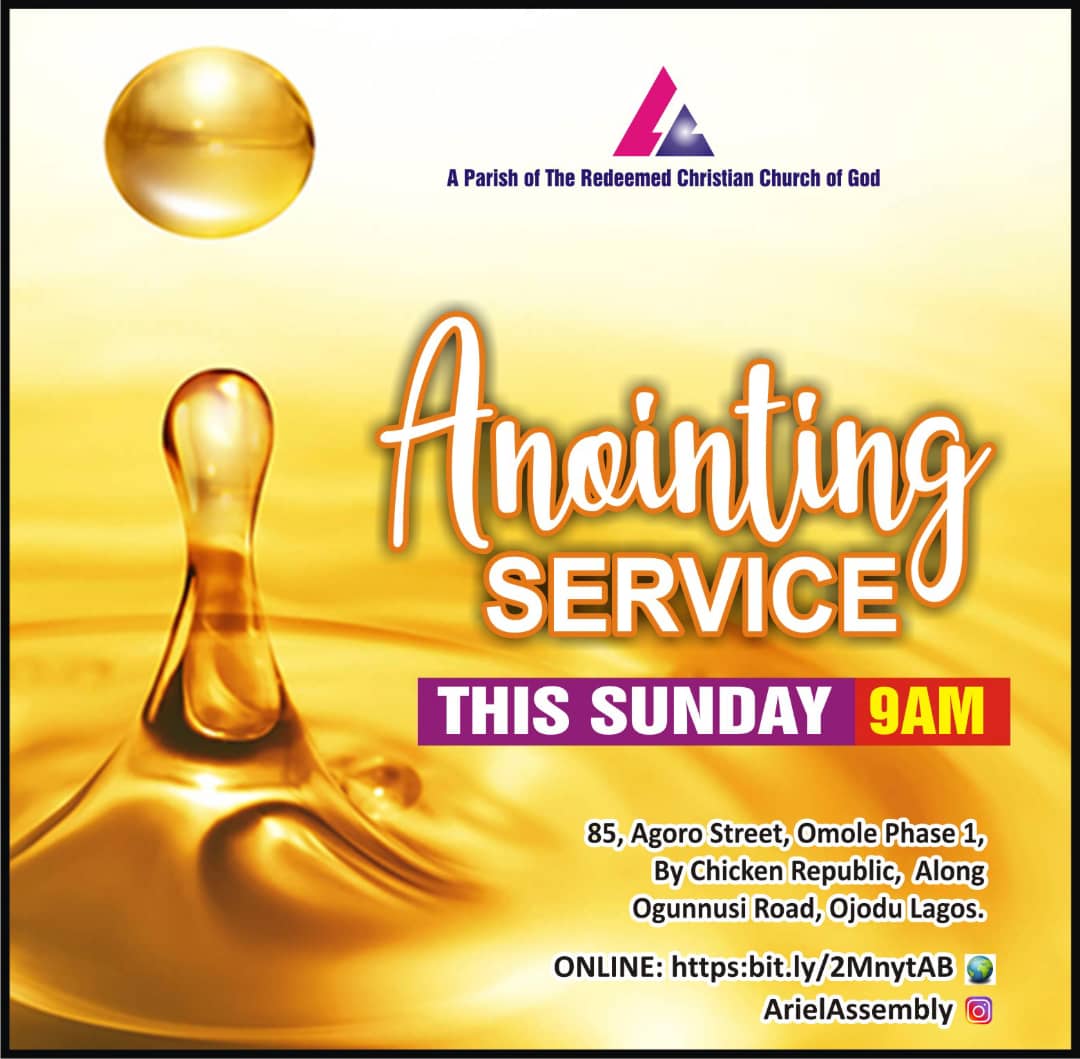 ariel_assembly's tweet photo. Join us tomorrow morning by 9am in person or online for our monthly anointing service.

Details on the flier

We look forward to receiving you.

#AnointingService
#OpenDoors
#NewSeason
#ArielSunday
#RaisingLeaders https://t.co/uRbOndXzoN