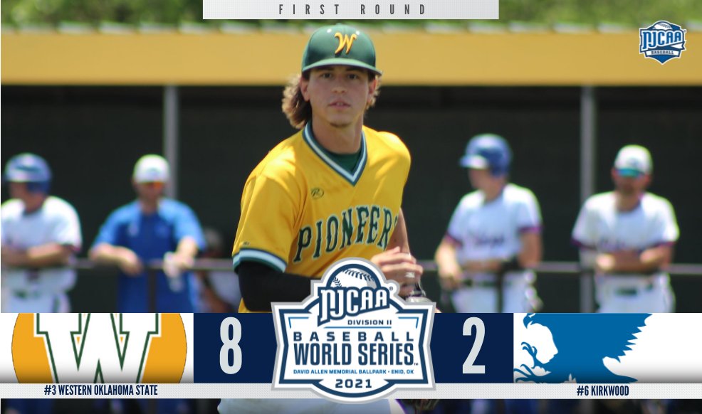 Pioneers move on ➡️

Western Oklahoma State wins its opening game of the 2021 #NJCAABaseball DII World Series, defeating Kirkwood and advancing to the second round!

njcaa.org/championships/…
