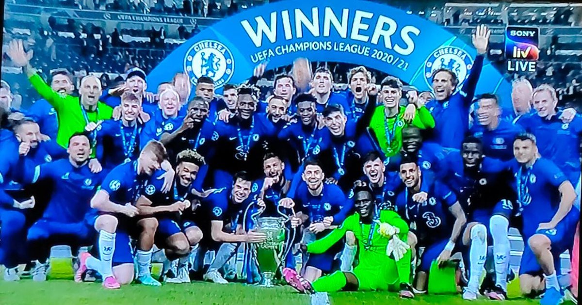 drkchem's tweet photo. #MCICHE #ChampionsLeaguefinal2021 #ChelseaFC #Champions 
Two stars to the shirt https://t.co/fjr3DiHcu8