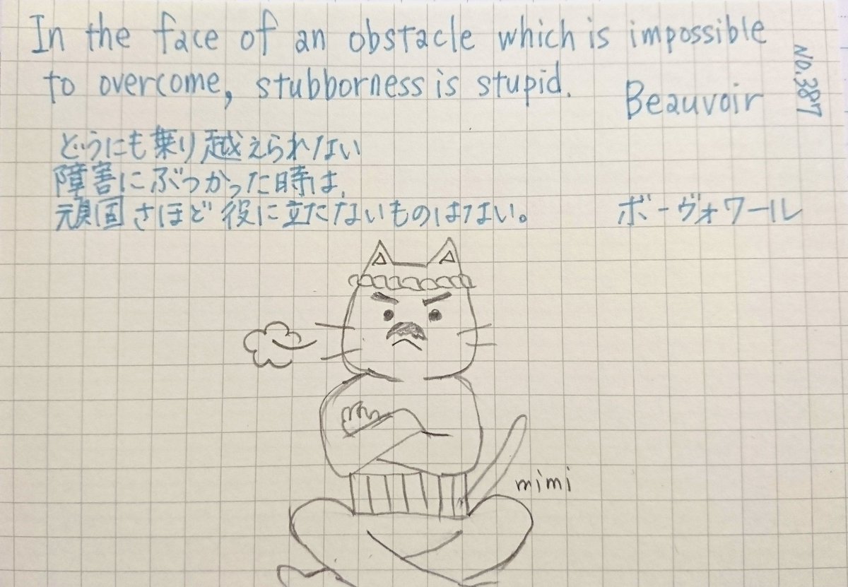 何時も青い 猫親父 おはようございます