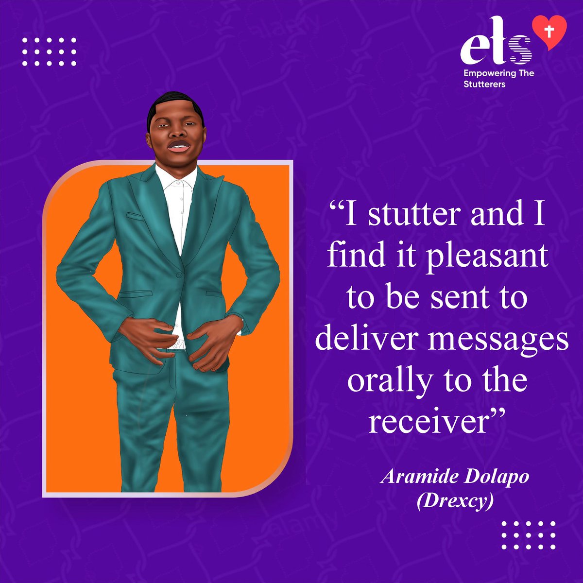 EStutterers's tweet photo. Proud Stutterer. @boydrexcy 
#iStutter #stammer #stutter #speechdisorder #awareness #stuttering https://t.co/u4J9oCofhW