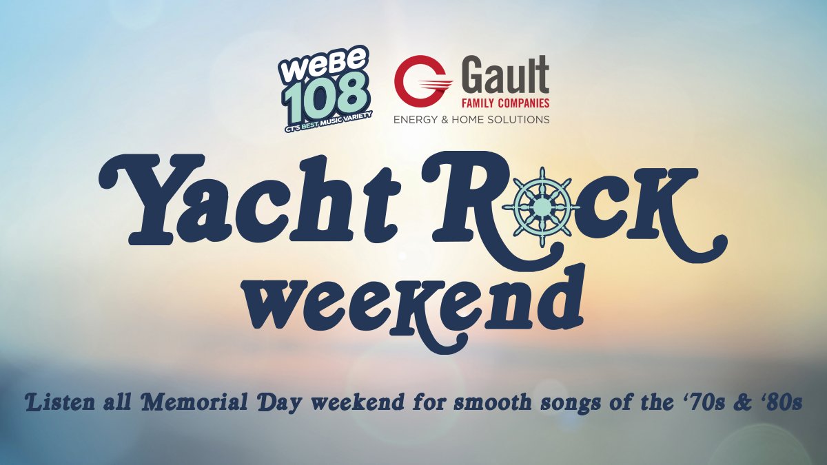 Coming up on the WEBE 108 Gault Energy and Home Solutions Yacht Rock Weekend @kennyloggins , Christopher Cross, Bill Withers and Hall and Oates!
Powered by @GaultEnergyCT https://t.co/INJZUDz9bM