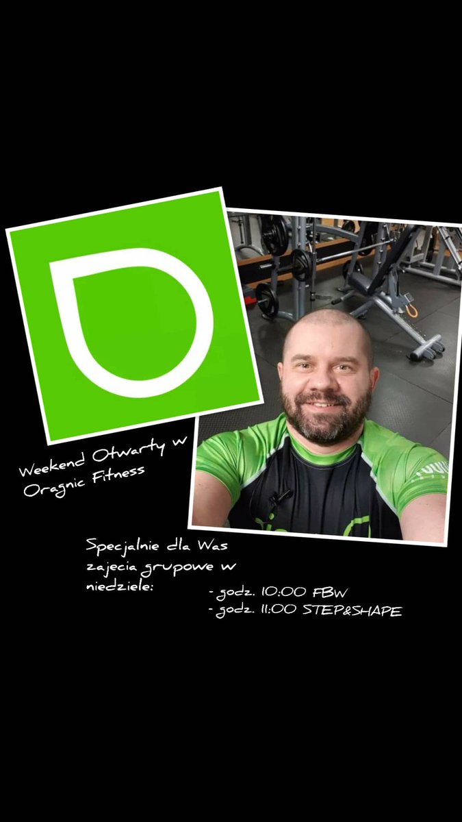 DamianTrener's tweet photo. Rezerwujcie ostatnie wolne miejsca na jutro godz.10:00 godz.11:00  #organicfitnessrondo 💪💚 https://t.co/DRUJOws5sh