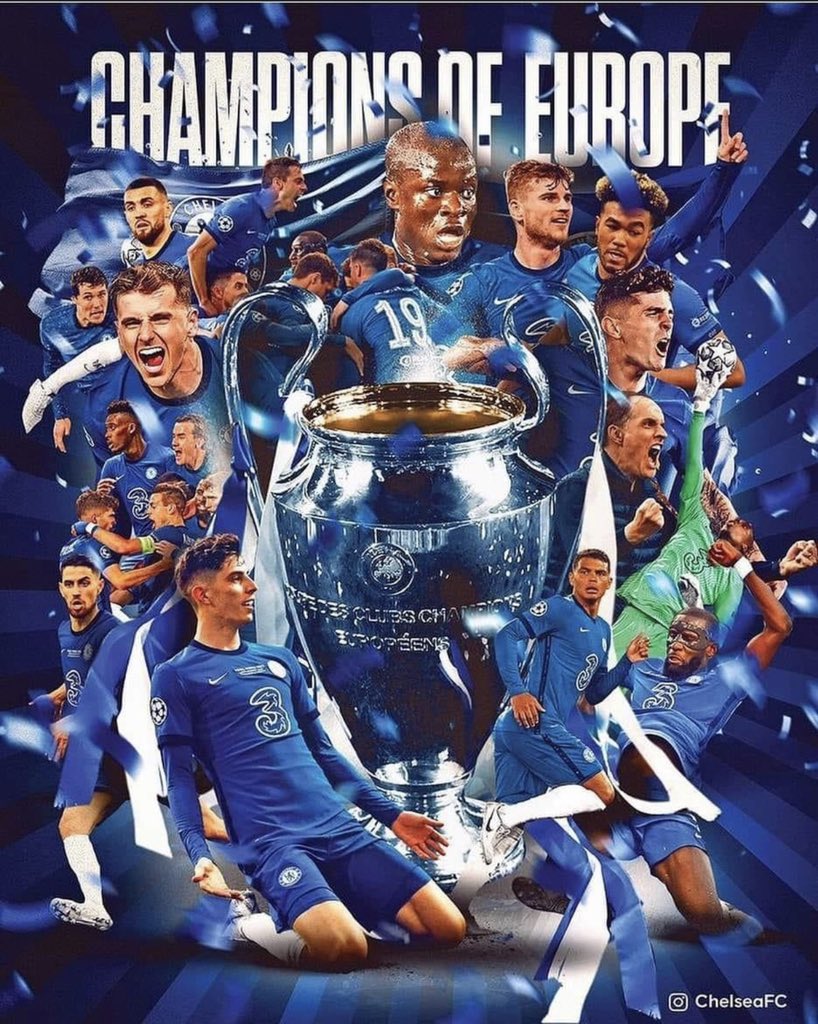 Champions of Europe we know who we are 💙🏆💙🏆💙🏆