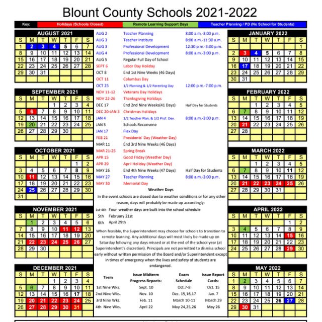 First day of school starts August 5th!  Enjoy your summer!  ☀️<a href="/McMinnTammy/">Tammy McMinn</a>  <a href="/BLOUNTBOE/">Blount County Schools</a>