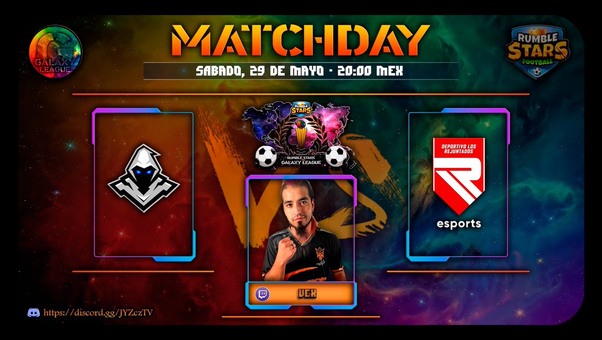 🔔 Match of the week: LATAM 🌎

@XDarkGamingCR1 🆚 <a href="/LosRejuEsports/">Los Rejuntados Esports</a>

Encuentro entre dos equipos de lo alto de la tabla, ¿quién se hará con la victoria?

📺 <a href="/JoacoVex/">ꓘ亗K Joaco Vex</a> - twitch.tv/vex_rumblestars