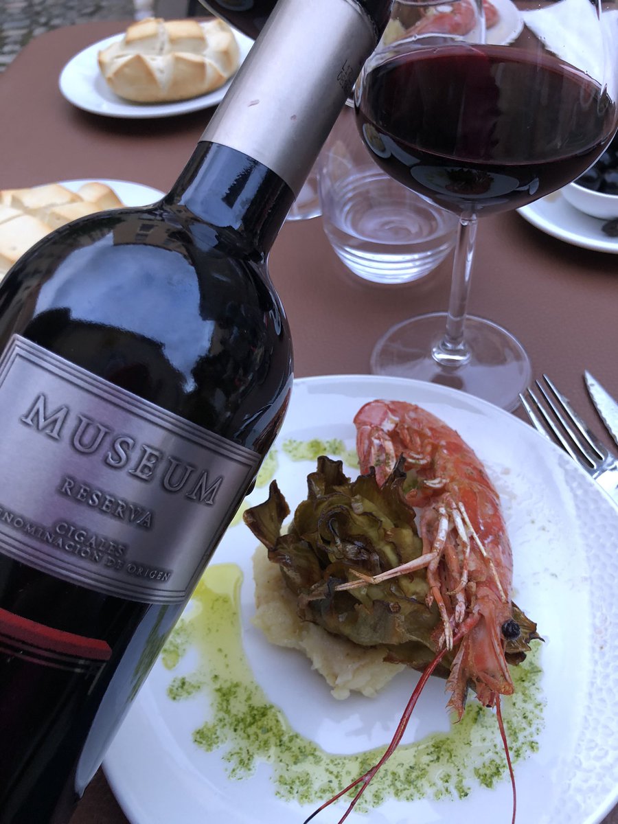 Muy grande este Museum Reserva <a href="/DOCigales/">D.O. Cigales</a> y esa alcachofa con carabinero