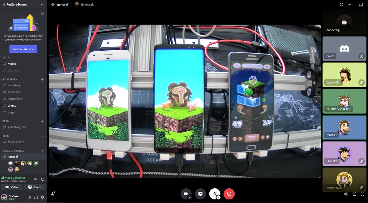 hunterahackett's tweet image. #ScreenShotSaturday

Live playtest of: #GoatStory simultaneously played on multiple devices. And yes all three successfully crashed...😭

why so🐛🪲🐞-y???

#Pixelart #madewithunity #indiedev #gamedev #WIP #aseprite #indiegames #ドット絵 #픽셀아트  #indiegame #IndieGameDev