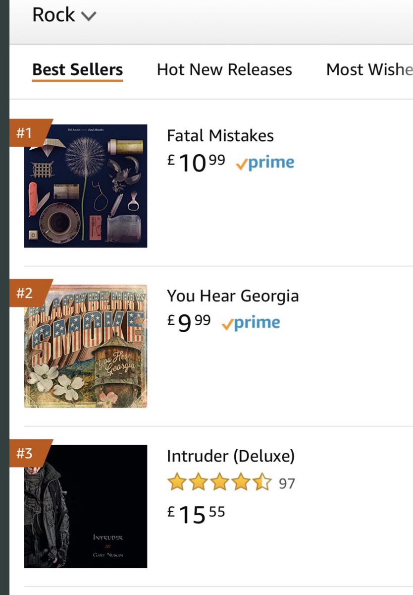 Number 1 in the @amazonmusic charts. #fatalmistakes