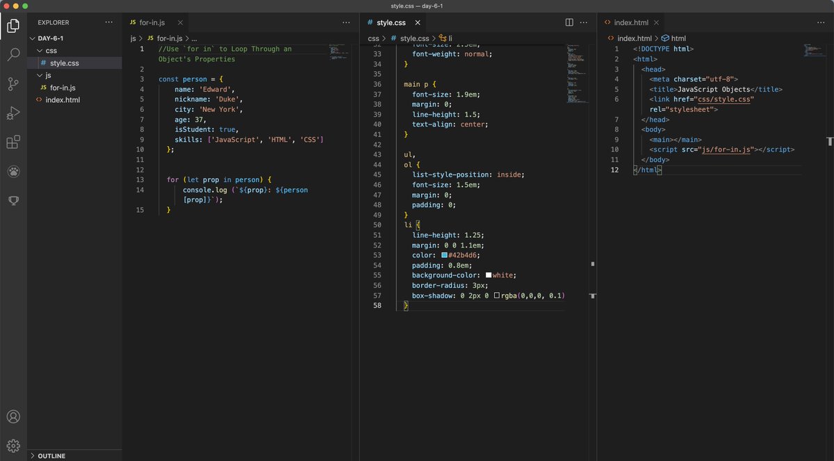 mariaionova's tweet image. Day 6/100
Today's Progress:
1. Loop through an object
2. Convert an array of arrays into an array of objects
3. Create a script that builds and displays on a page a pet directory
github.com/mionova/100Day……
#100DaysOfCode #100daysofcodechallenge #javascriptNewbie