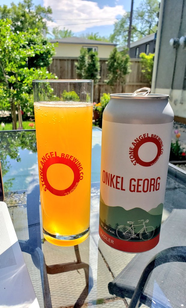dreamfactory47's tweet photo. I reunited with my favourite Onkel this afternoon. If you've never had this superb selection from @stoneangelbeer, you are sorely missing out. #radlers #drinklocal #SaturdayVibes #StayHome https://t.co/ZWzA07a1aa