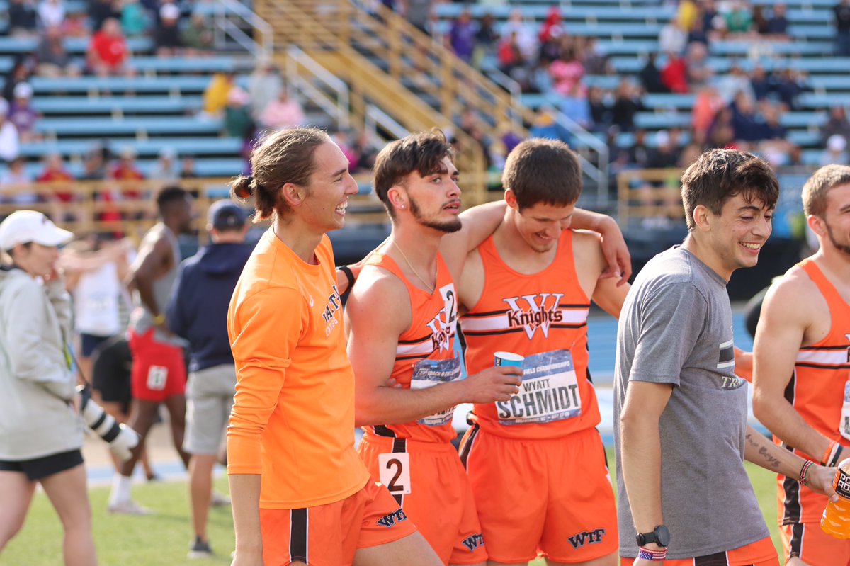WartburgKnights's tweet photo. With a third place finish in the 4x400m relay, the @WTF_knights men have clinched their first NCAA Division III National Championship! #GoKnights 🤩🏆 https://t.co/X2CDZuGUWw