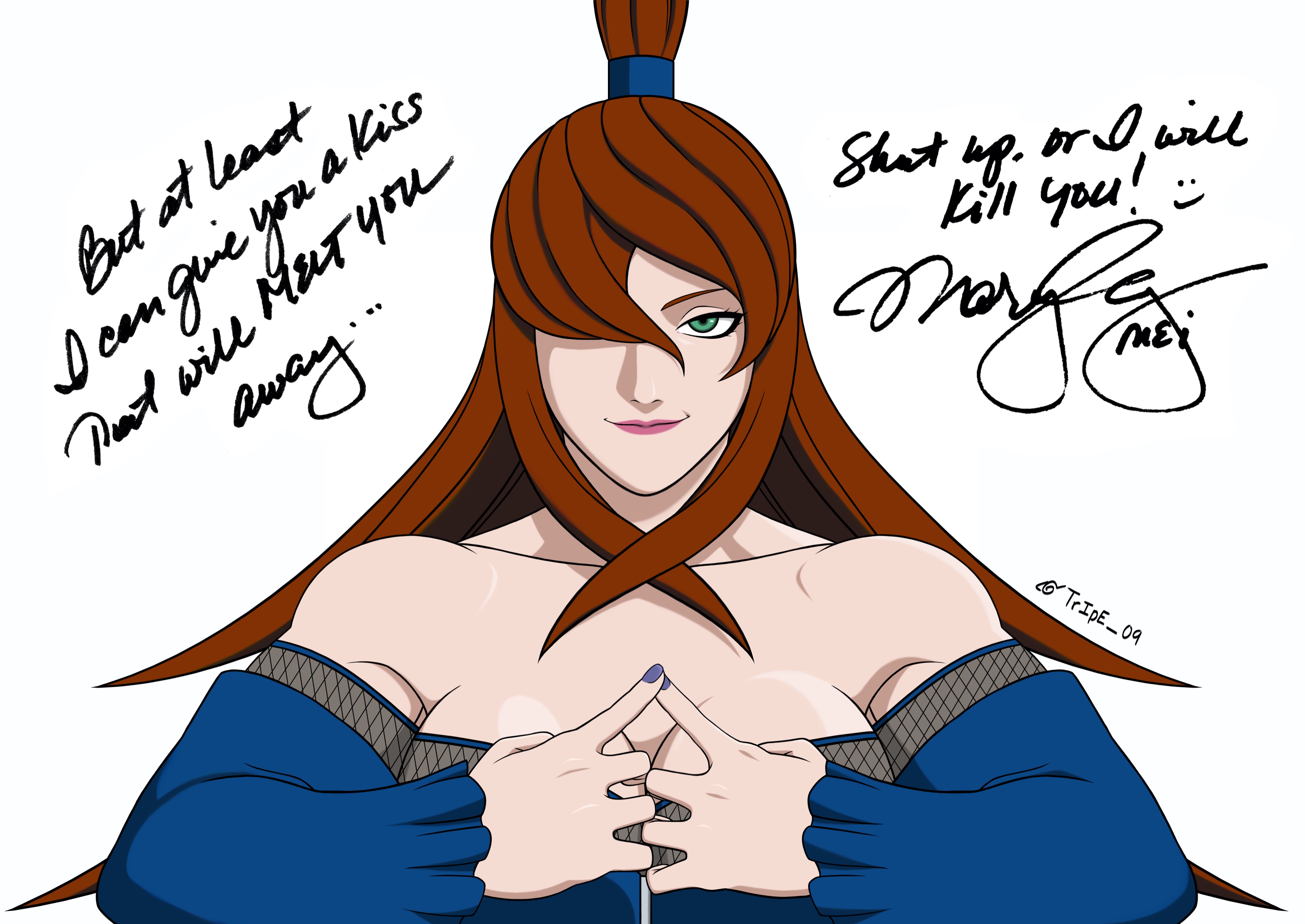 Danny Vang on X: "5th Mizukage Mei from #narutoshippuden, Mary Elizabeth  Mcglynn voice was perfect for this character. #NARUTO  https://t.co/lwJkMfR9qG" / X