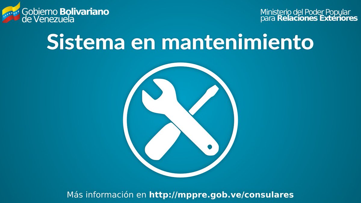 El Sistema de Legalización y Apostilla Electrónica estará en mantenimiento a las 9pm, durante unas horas, necesarias para garantizar el correcto funcionamiento del sistema.

En breve estará de regreso.

#Apostilla.