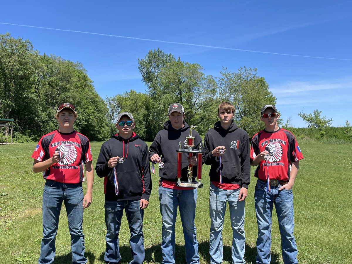 nhtrapshooting's tweet photo. Great day today! Black took the win, Kayla Holschlag took 1st for the ladies after winning a shoot off, Teigan Howe took 2nd after winning his shoot off, and Josh Scott, Nick Brinks, and Layne Nehl just missed out on fourth in a shoot off with 6 other kids today. https://t.co/xXTwwpUCMH