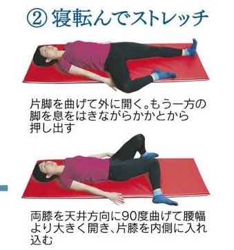 中臀筋のストレッチやってもお尻痛くない人で腰痛感じてる人は仙腸関節がいたいのかもしれないから、これも合わせてやって、痛気持ちいい方を、その痛い感じが和らぐまでやったら腰痛少し楽になるかもね 