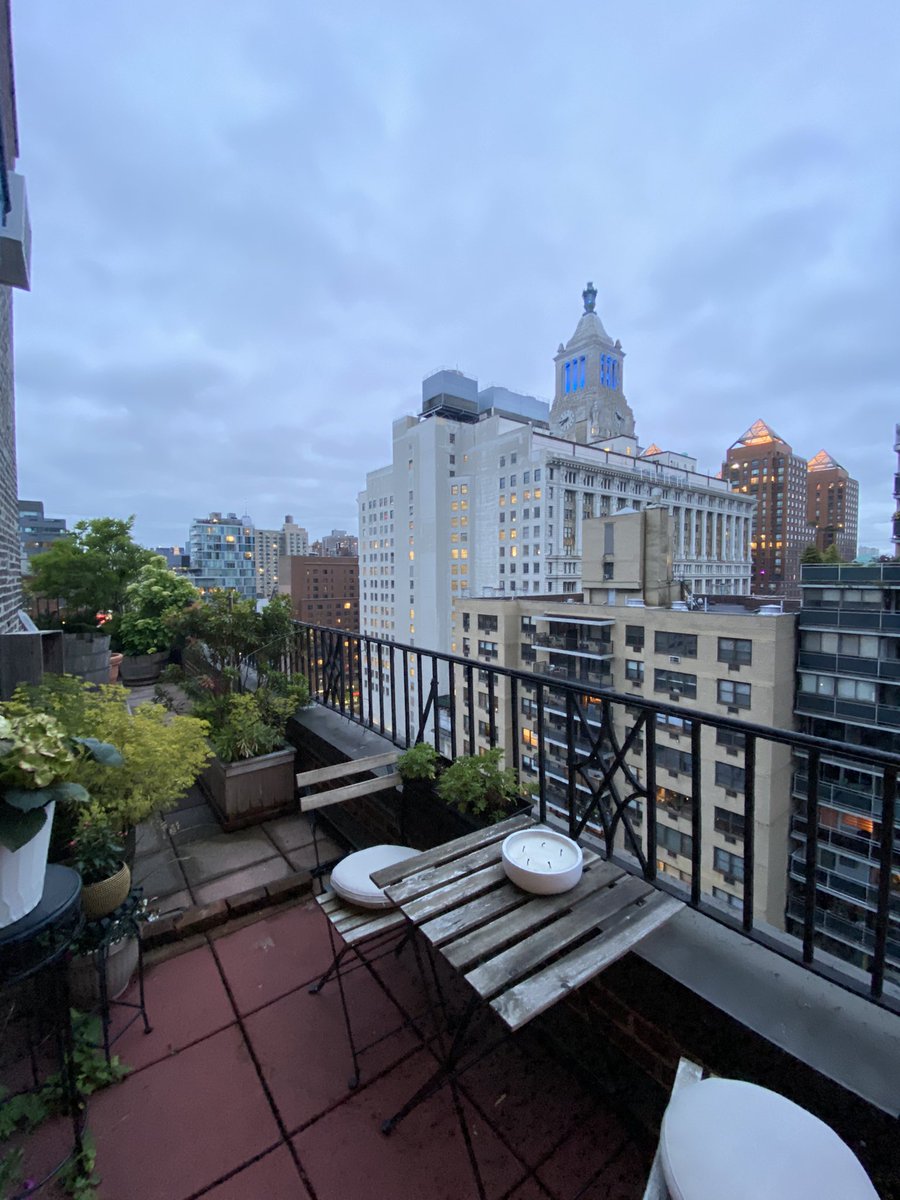 my friend has the most unreal terrace in Gramercy and now i understand why she never left during the pandi 😍