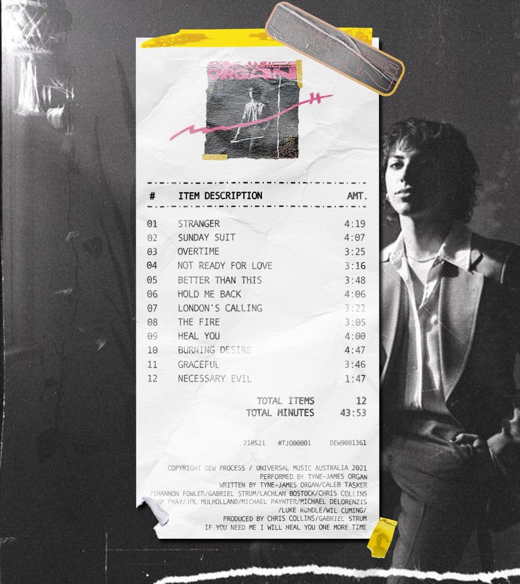 My album has been out for a week! What’s ur fav song? Really hope you’re enjoying and it’s letting you feel x 
Thanks heaps for this @ausalbumreceipts