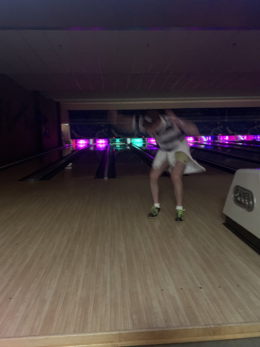 Sam Berlin after rolling an open frame