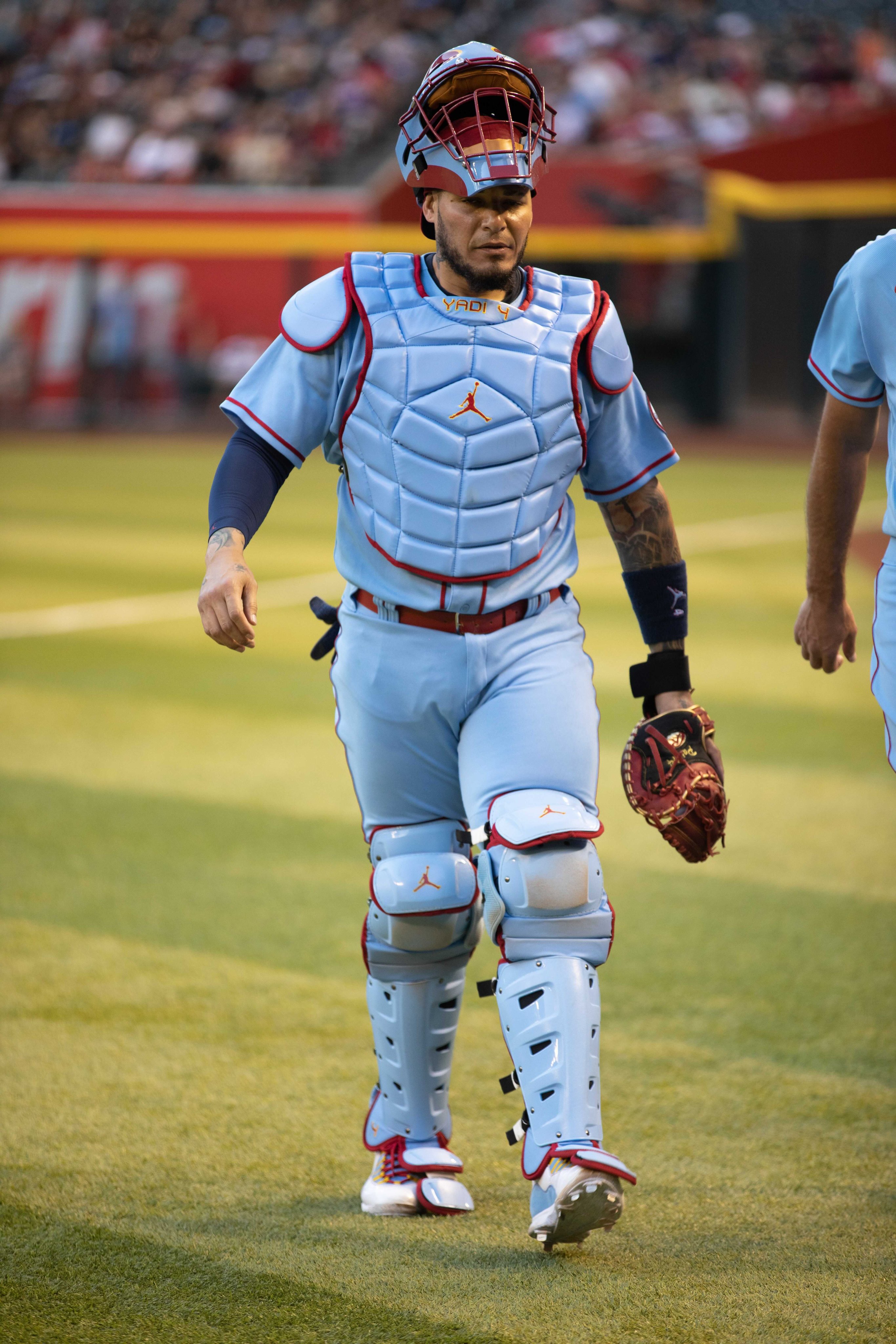 MLB on X: Yadier Molina's catcher's gear 🔥  / X