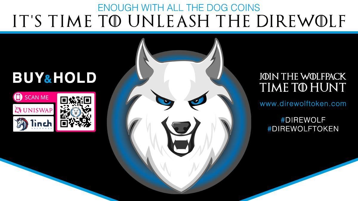 TradingSpin's tweet photo. @1goonrich Not just howling at the moon -- we are on our way there!  #direwolf -- #direwolftoken https://t.co/uDsYXmUiDD